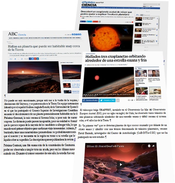 Activitat de vocabulari sobre exoplanetes
