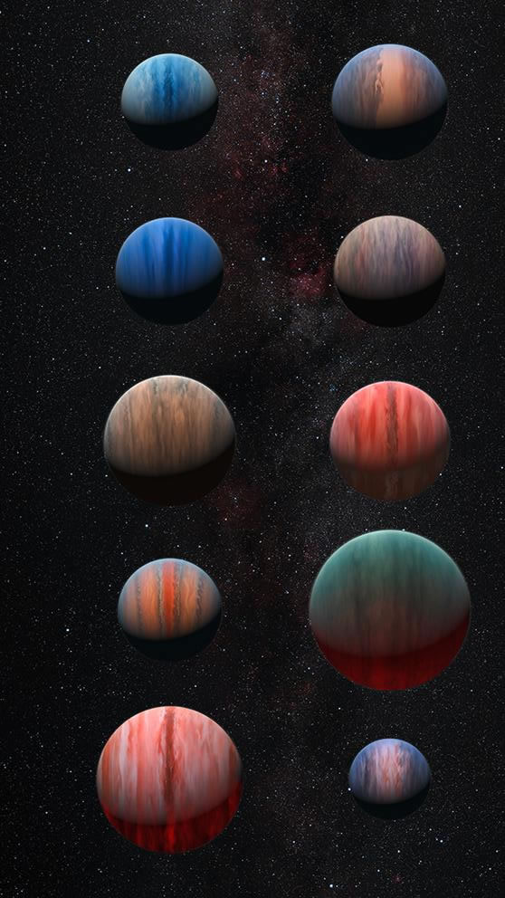 Exemple de representació d'un exoplaneta
